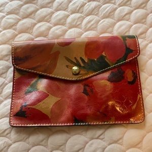 Patricia Nash Floral Leather Clutch